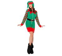 amscan - Déguisement d'elfe de Noël pour femme Taille S - L