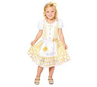amscan Déguisement durable en boucle d'or pour fille, Jaune et blanc., 6-8 ans