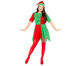 amscan Déguisement elfe basique de Noël pour femme
