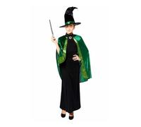Amscan Déguisement Professeur McGonagall licence officielle robe noire cape écossaise chapeau S