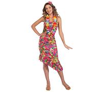 amscan Déguisement hawaïen Floral pour Femme, Rose, 16-18