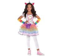 amscan DÉGUISEMENT ROBE LICORNE MULTICOLORE FILLE