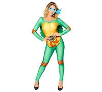 Déguisement Tortue Ninja Avec 4 Masques Femme - Taille: S Vert