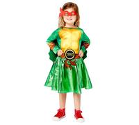amscan Déguisement Tortues Ninja pour fille, jaune/vert, 6-8 ans