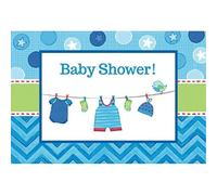 Amscan Delightful Love-Girl Postcard Invitations Baby Shower Party Cards