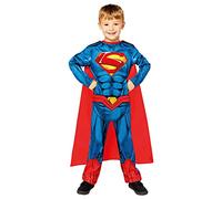 amscan d'Halloween 9910133-10-12 Costume de Superman Halloween-10-12, 9910133, bleu, 10-12 ans