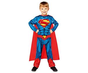 amscan d'Halloween 9910133-10-12 Costume de Superman Halloween-10-12, 9910133, bleu, 10-12 ans