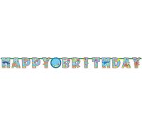 Amscan - Drapeau "Ocean Buddies", Happy Birthday - Papier SG30959 (taille unique) (Coloré)