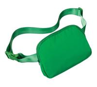 Amscan Élégant sac banane vert - 21,6 x 26,7 cm (1 pièce) - Parfait pour un usage quotidien, les activités de plein air, les entraînements de gym, la course à pied et plus encore