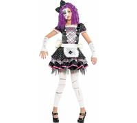 Amscan Endommagé Poupée Robe Masque Filles Mignon Enfants Déguisement Halloween