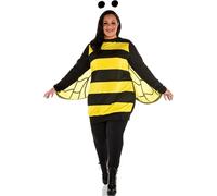 Amscan Ensemble de costumes de reine des abeilles noir et jaune Plus XXL (18-20) Tenue amusante et digne du Buzz, parfaite pour les ftes et