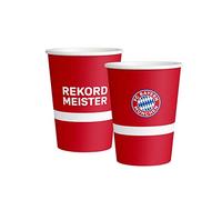 amscan FC Bayern Munich 9906507 Lot de 8 gobelets en Papier 250 ML