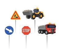 Amscan Fête de Construction à 5 Bougies, Taille Unique