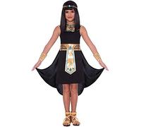 amscan Fille égyptienne de Pharaon d’Enfants de Filles dans Le Costume Noir (8-10ans)