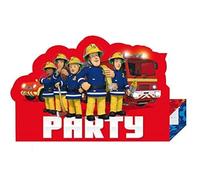 8 Cartes D'invitation Sam Le Pompier Taille Unique Rouge