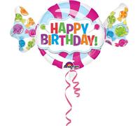 Amscan Folienballon - Happy Birthday Sweet Shop Super Shape
