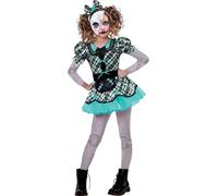 Amscan Foncé Poupée Porcelain Craquage Effrayant Mignon Enfants Filles Halloween