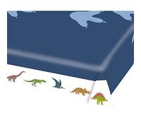 Amscan Generique - Nappe en Papier Grands Dinosaures Bleue 115 x 175 cm, Bleu