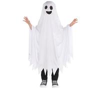 amscan Ghost Cape Childrens Fancy Dress Halloween Spooky Ghoul Boys Girls Kids Costume