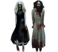 Amscan-Ghost Girls Wall Decoration Add-Ons-2 pcs. Scène de fantômes pour filles - 2 pièces, 670945