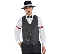 Amscan Gilet gangster années 20 pour homme Multicolore Taille unique