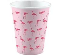 Amscan gobelets à glace flamands 270 ml carton vert / rose 8 pièces Groen G