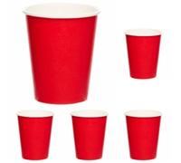 amscan-Gobelets en Carton Rouge, 9915403-203-66, Petit (Lot de 5)