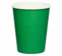 amscan-Gobelets en Carton Vert Houx, 9915403-208-66