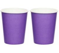 amscan-Gobelets en Carton Violets, 9915403-213-66, Violet (Lot de 2)