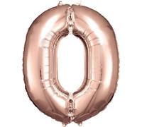 Amscan Grand nombre 0 or rose 0 0 STK