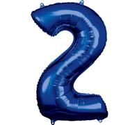 Amscan Grand nombre 2 bleu 0 0 STK