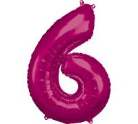 Amscan Grand nombre 6 rose 0 0 STK
