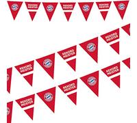 Amscan Guirlande de fanions FC Bayern Munich 9906516-400 x 19,5 cm - en Plastique - Décoration à Suspendre - Maître Record