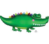 Amscan Happy Gator ballon en aluminium super shape 42 pouces par 19 pouces
