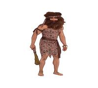Amscan Homme Caveman Costume Set, Plus Size - 5 Pcs. Costumes Taille Adulte Not Applicable, Marron, Adult Plus Size