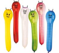 Amscan INT995790 Lot de 12 ballons en latex chenilles Env. 60 cm de long