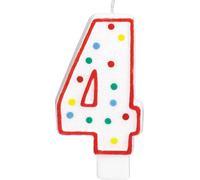 Amscan International 177784 Number 4 Birthday Candle (Bougie d'anniversaire)