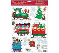Amscan International 241319 Décorations de Noël fenêtre Train