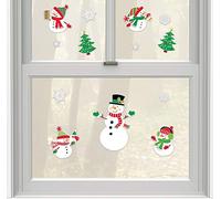 Amscan International 241916 Window Stickerdec Wndw en Relief Bonhomme de Neige