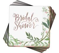 Amscan International 502143 papier et plastique Vaisselle, serviettes de boisson Amour et feuilles