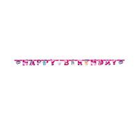 Amscan Bannière 9902514 Banner-Ill Letter – sous licence My Little Pony 2017, rose 200 cm