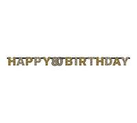 Amscan International Assiettes en Carton, doré, 80