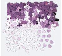 Amscan International Confettis Motif cœur Brillant Rose 14 g