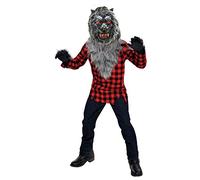 Amscan International Déguisement de loup-garou pour enfant 8/10 ans/134 cm, Rouge