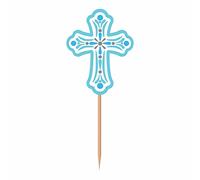 Amscan International Guirlande Religieuse Piques de décoration Bleu