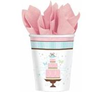amscan international lot de 18 gobelets en carton motif gâteau 266 ml G