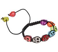 bracelet crânes colorés jour des morts mexicain - 394459-55