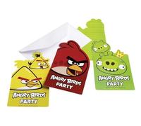 amscan Invitations anniversaire Angry birds (x6)