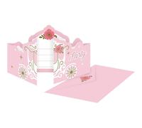Amscan - Invitations "Princess For A Day", anniversaire pack de 8 - Papier, carton SG26757 (taille unique) (rose/blanc/or)