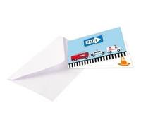 Amscan Invitations d'anniversaire On the Road 9906587 – Lot de 8